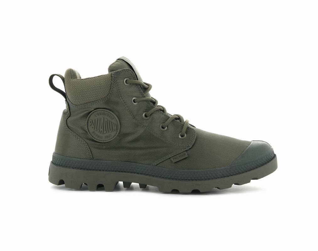 Botas Palladium Pampa Cuff Recycle Wp+ Waterproof Hombre - Verde ||MAZK-74528||